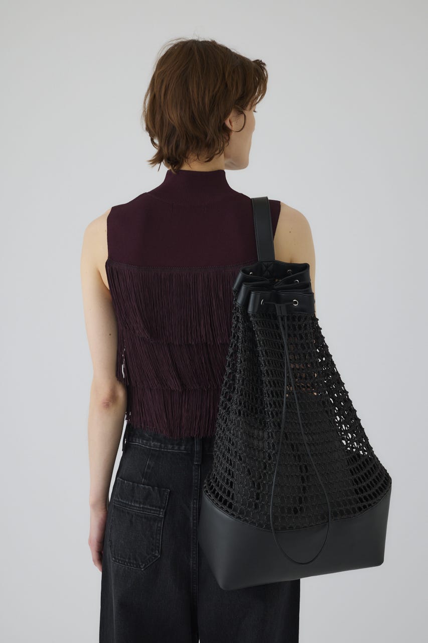 6/4- order start Mesh shoulder BAG BLK FREE