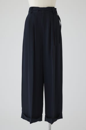 RIM.ARK | Double belt set wide PT (PANTS ) |RIM.ARK ONLINE STORE