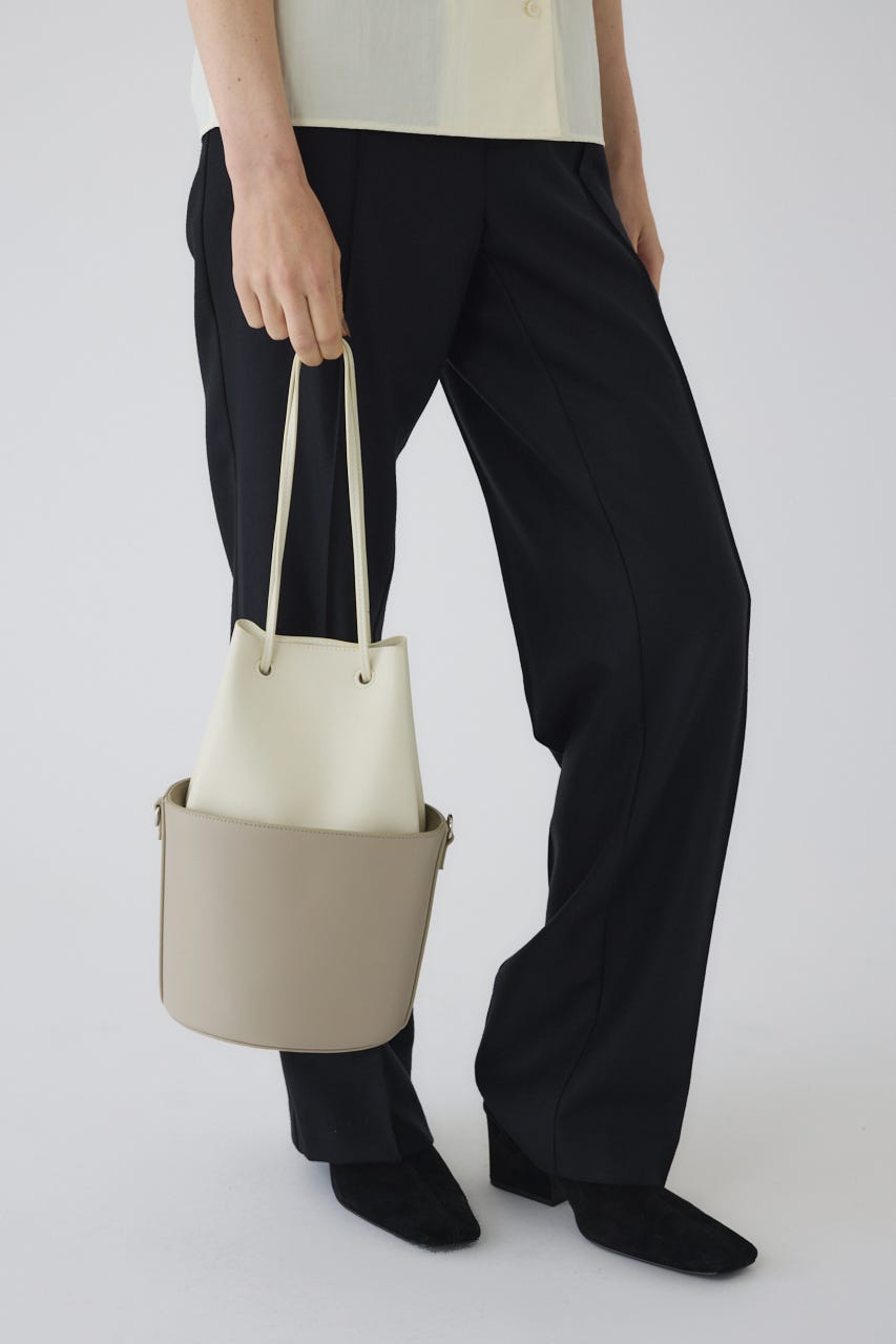 Combination bucket bag GREIGE FREE
