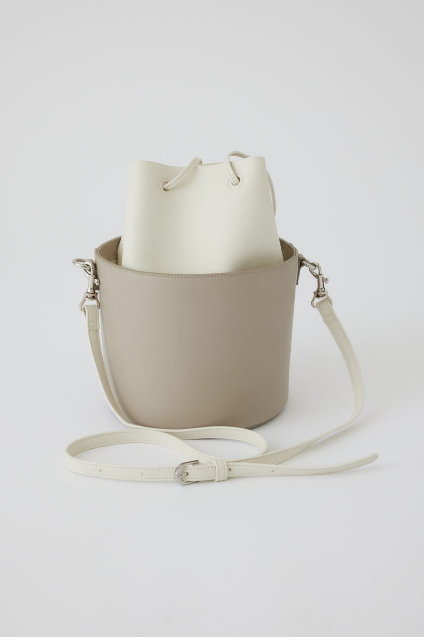Combination bucket bag GREIGE FREE