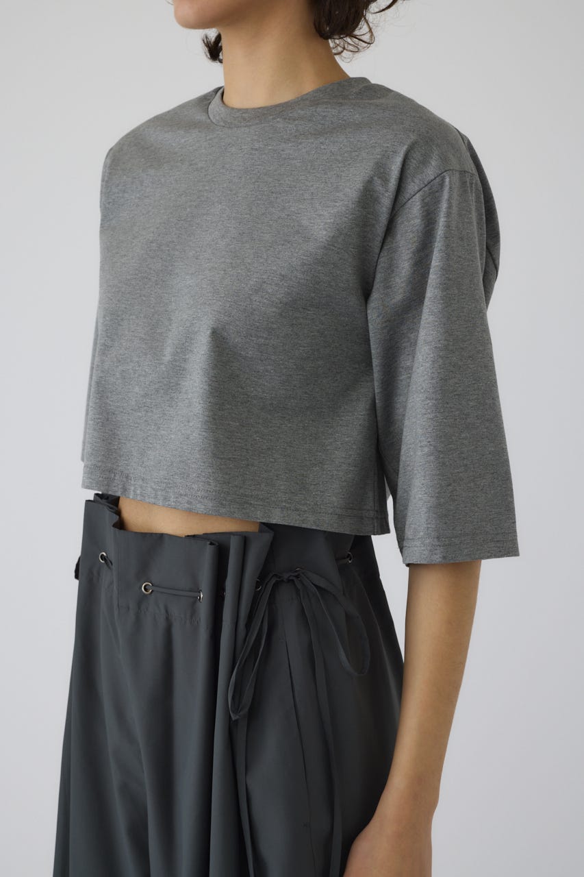 New basic short tee T.GRY FREE