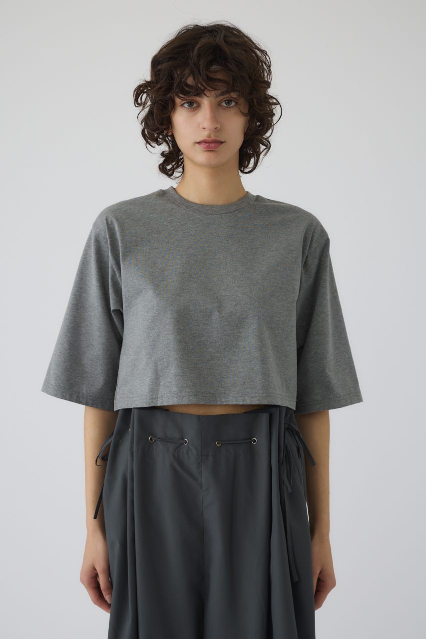 New basic short tee T.GRY FREE