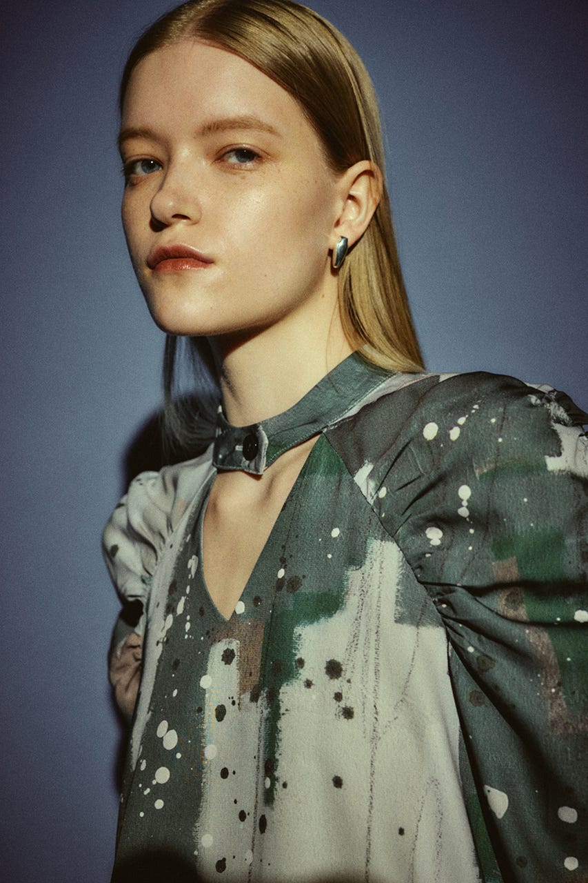 【26FW PRE ORDER】BLANC IRIS EX  CURVED PIERCE SLV FREE