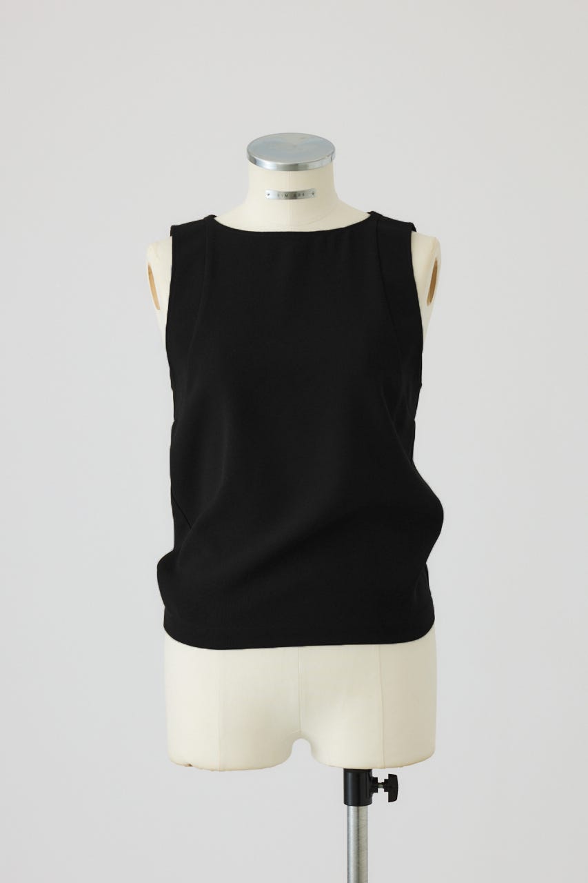 7/1- order start Georgette sleeveless tops BLK 38