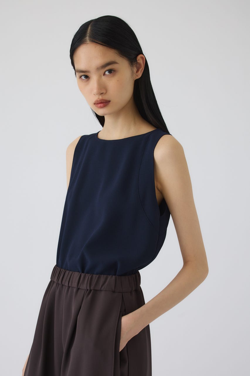 7/1- order start Georgette sleeveless tops NVY 38