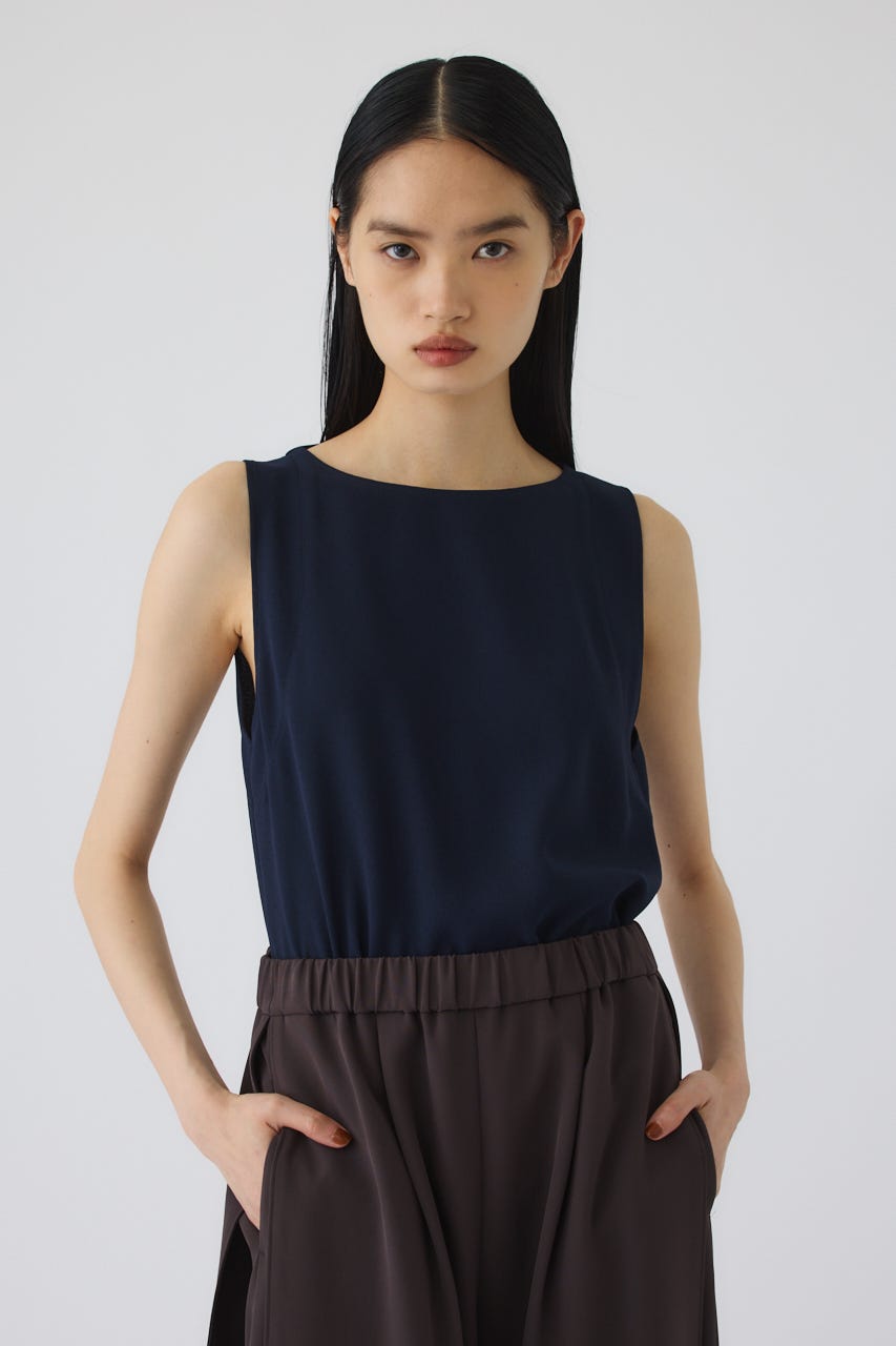 7/1- order start Georgette sleeveless tops NVY 38