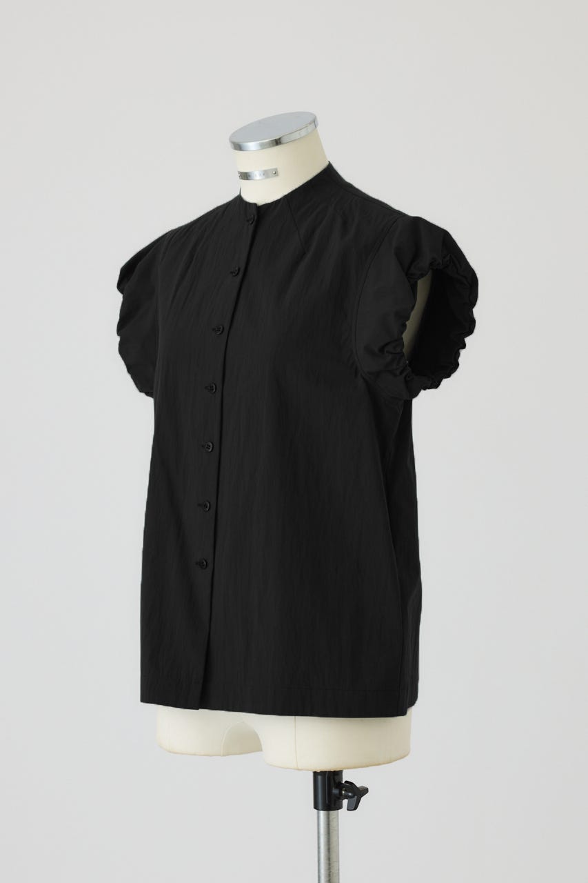 7/15- order start Bottle neck volume blouse BLK FREE