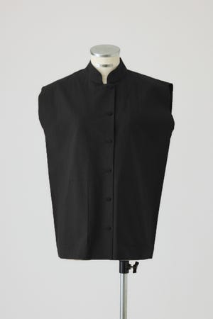 7/1- order start Linen mix box vest
