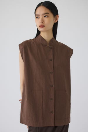 7/1- order start Linen mix box vest