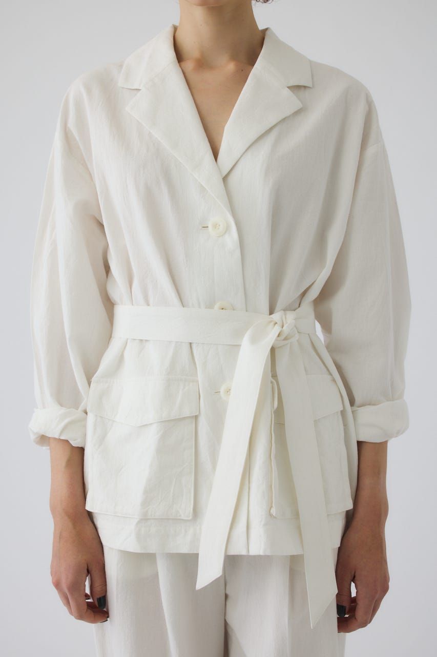 7/1- order start Linen mix shirt JK WHT FREE