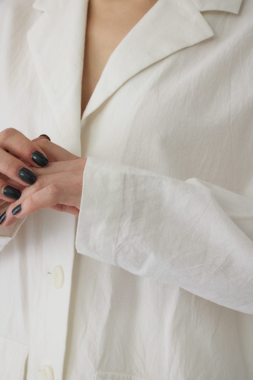 7/1- order start Linen mix shirt JK WHT FREE