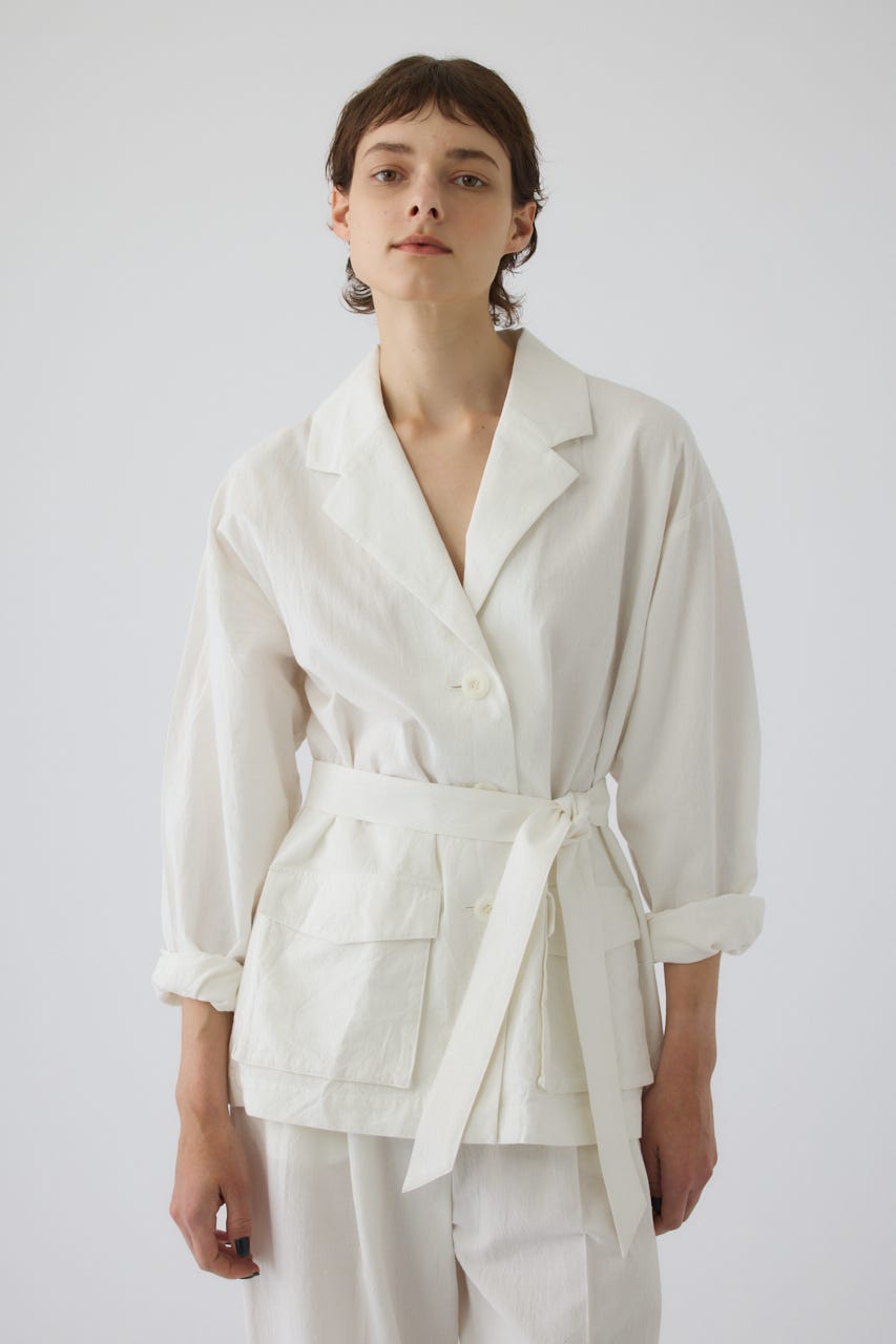 7/1- order start Linen mix shirt JK WHT FREE