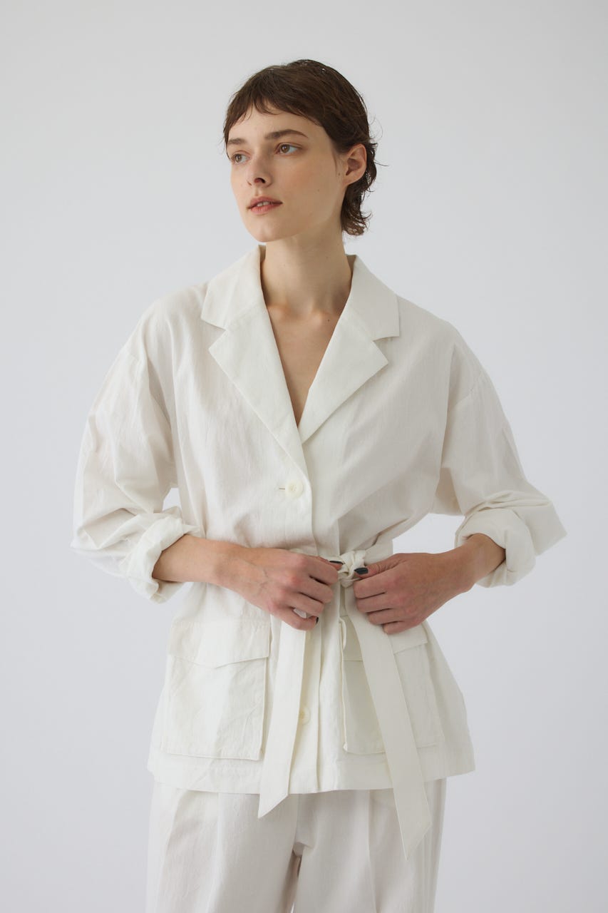 7/1- order start Linen mix shirt JK WHT FREE