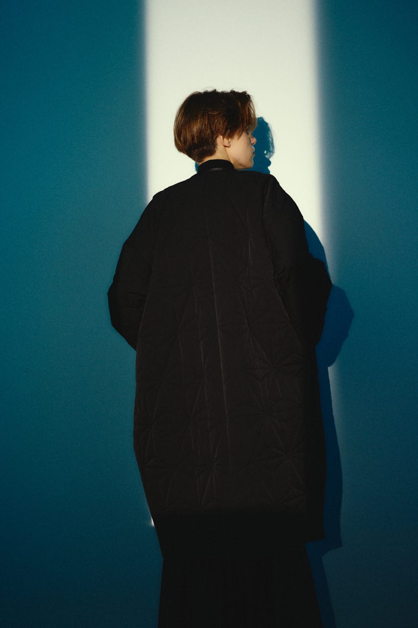 【26FW OUTER PRE ORDER】Original quilting cover CT BLK FREE
