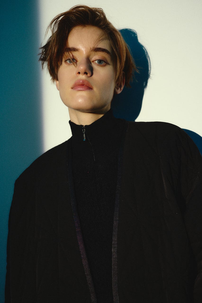 【26FW OUTER PRE ORDER】Original quilting cover CT BLK FREE