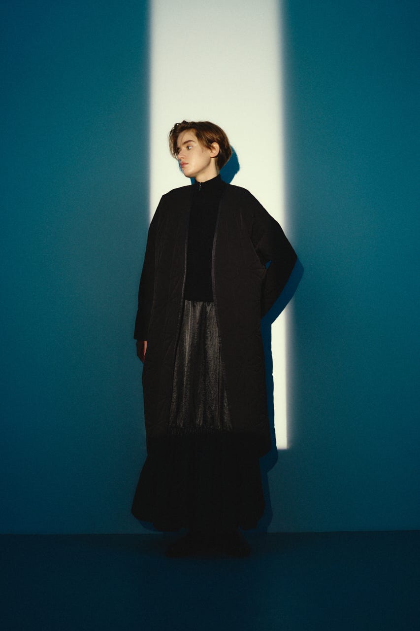 【26FW OUTER PRE ORDER】Original quilting cover CT BLK FREE