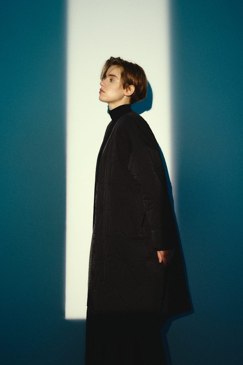 【26FW OUTER PRE ORDER】Original quilting cover CT BLK FREE