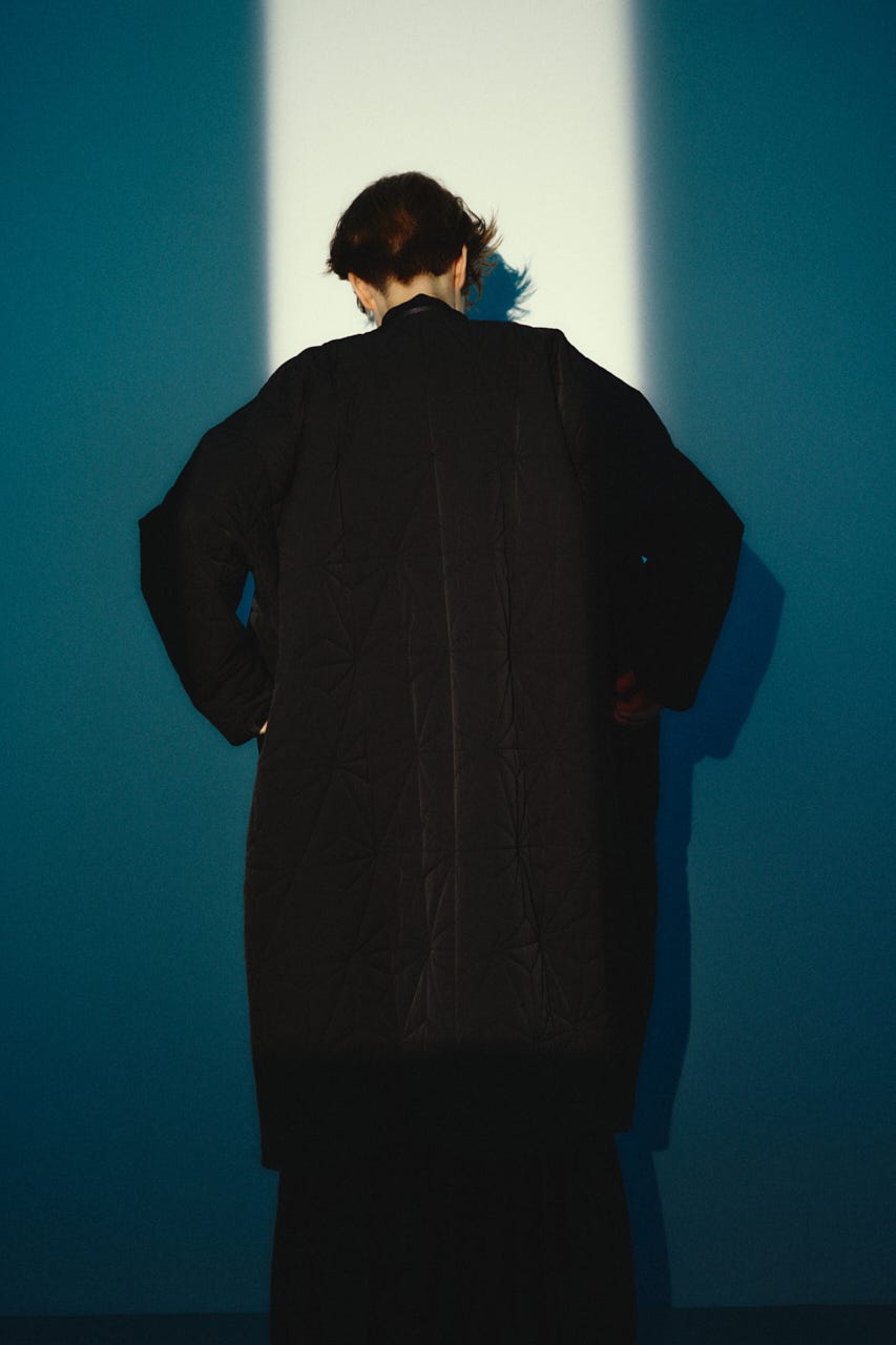 【26FW OUTER PRE ORDER】Original quilting cover CT BLK FREE