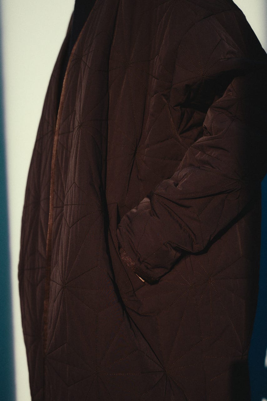 【26FW OUTER PRE ORDER】Original quilting cover CT BRN FREE