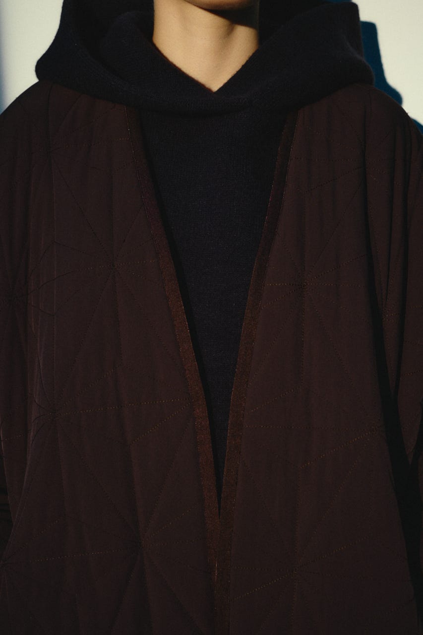 【26FW OUTER PRE ORDER】Original quilting cover CT BRN FREE