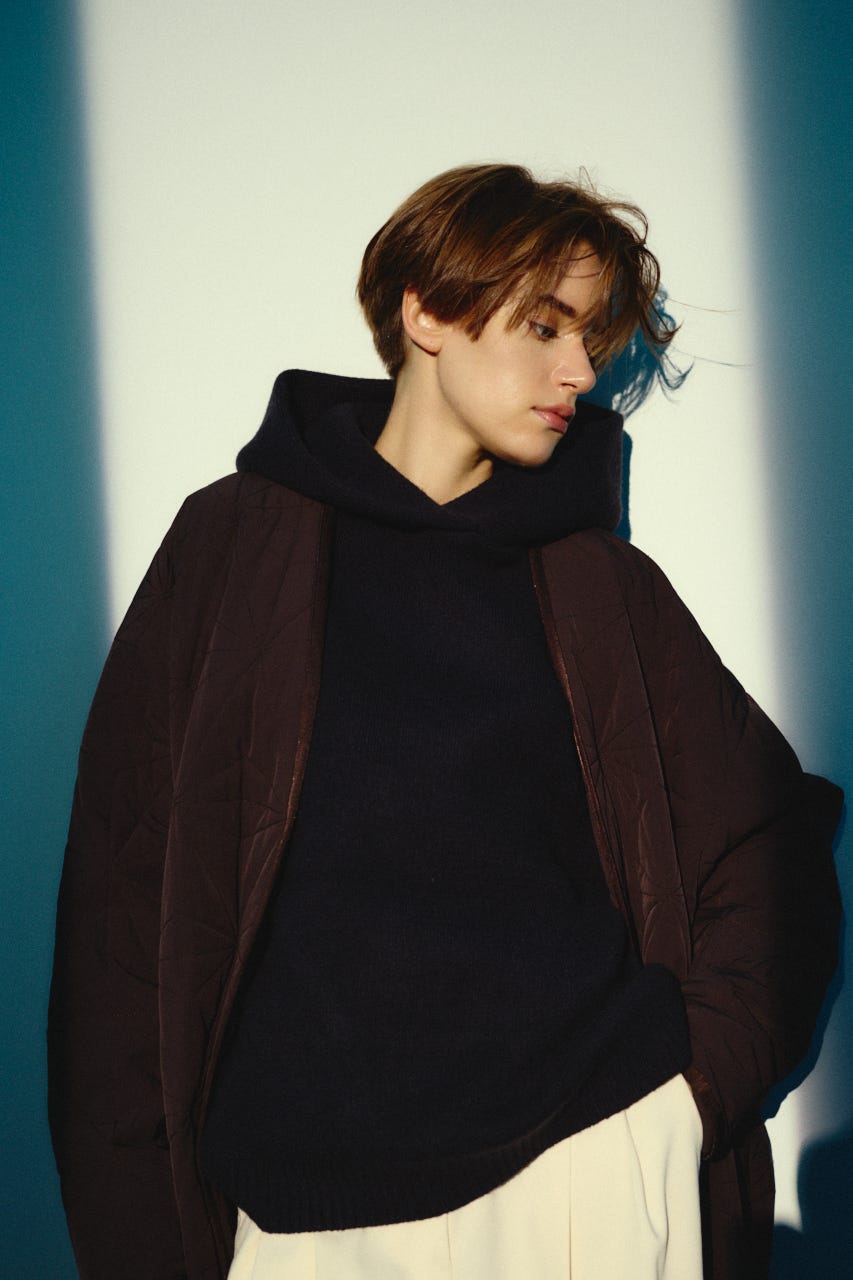 【26FW OUTER PRE ORDER】Original quilting cover CT BRN FREE