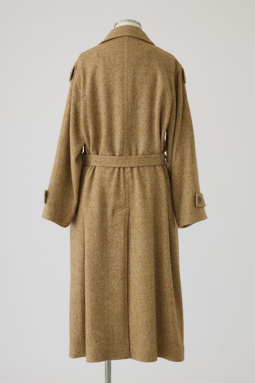 【26FW PRE ORDER】Herringbone over loose CT BEG 36