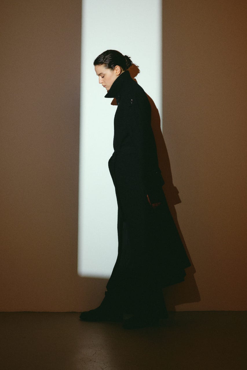 【26FW OUTER PRE ORDER】Herringbone over loose CT BLK 36