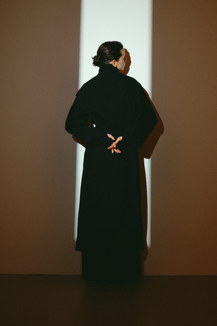 【26FW OUTER PRE ORDER】Herringbone over loose CT BLK 36