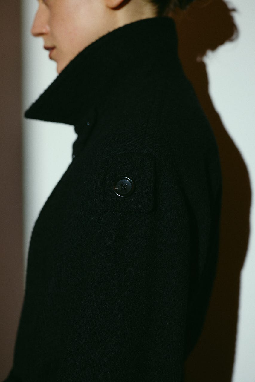 【26FW OUTER PRE ORDER】Herringbone over loose CT BLK 36