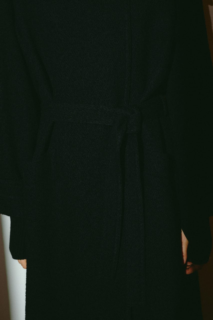 【26FW OUTER PRE ORDER】Herringbone over loose CT BLK 36