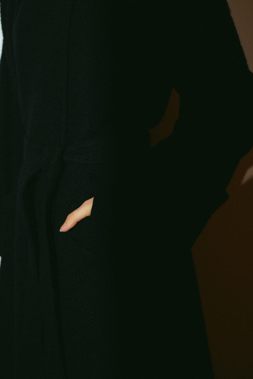 【26FW OUTER PRE ORDER】Herringbone over loose CT BLK 36