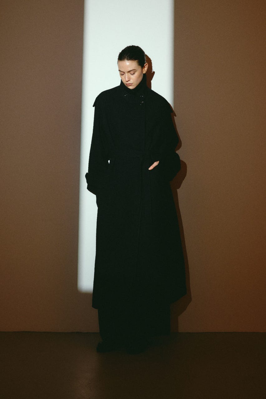 【26FW OUTER PRE ORDER】Herringbone over loose CT BLK 36