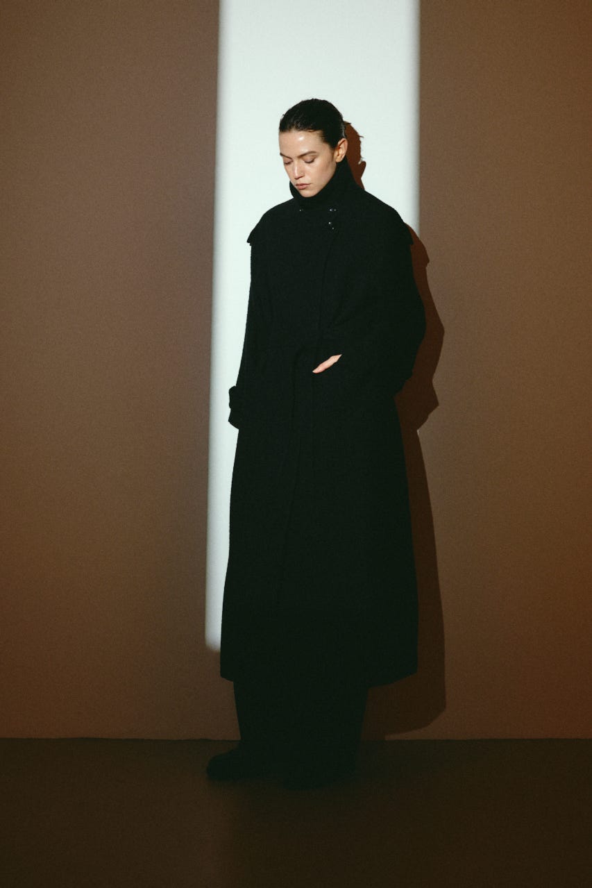 【26FW OUTER PRE ORDER】Herringbone over loose CT BLK 36