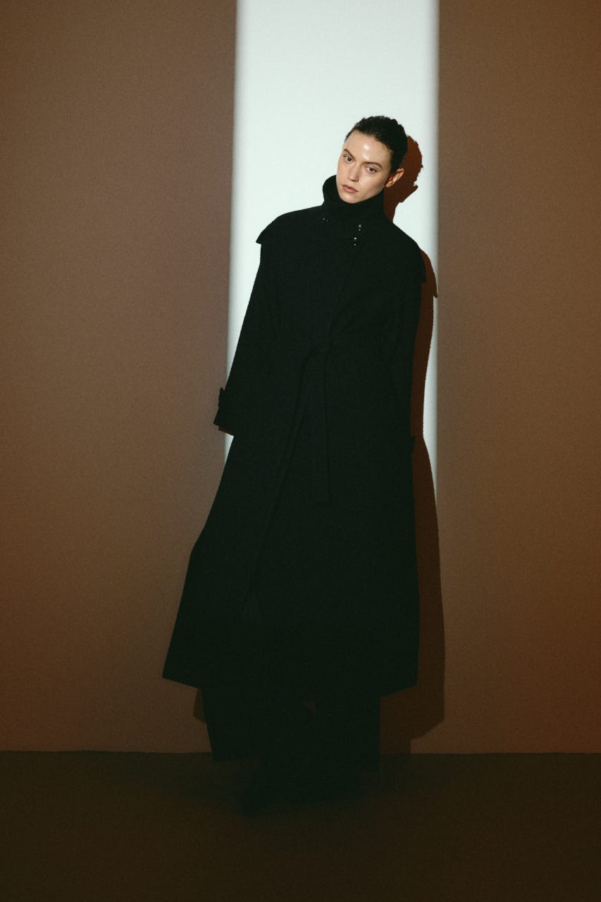【26FW OUTER PRE ORDER】Herringbone over loose CT BLK 36
