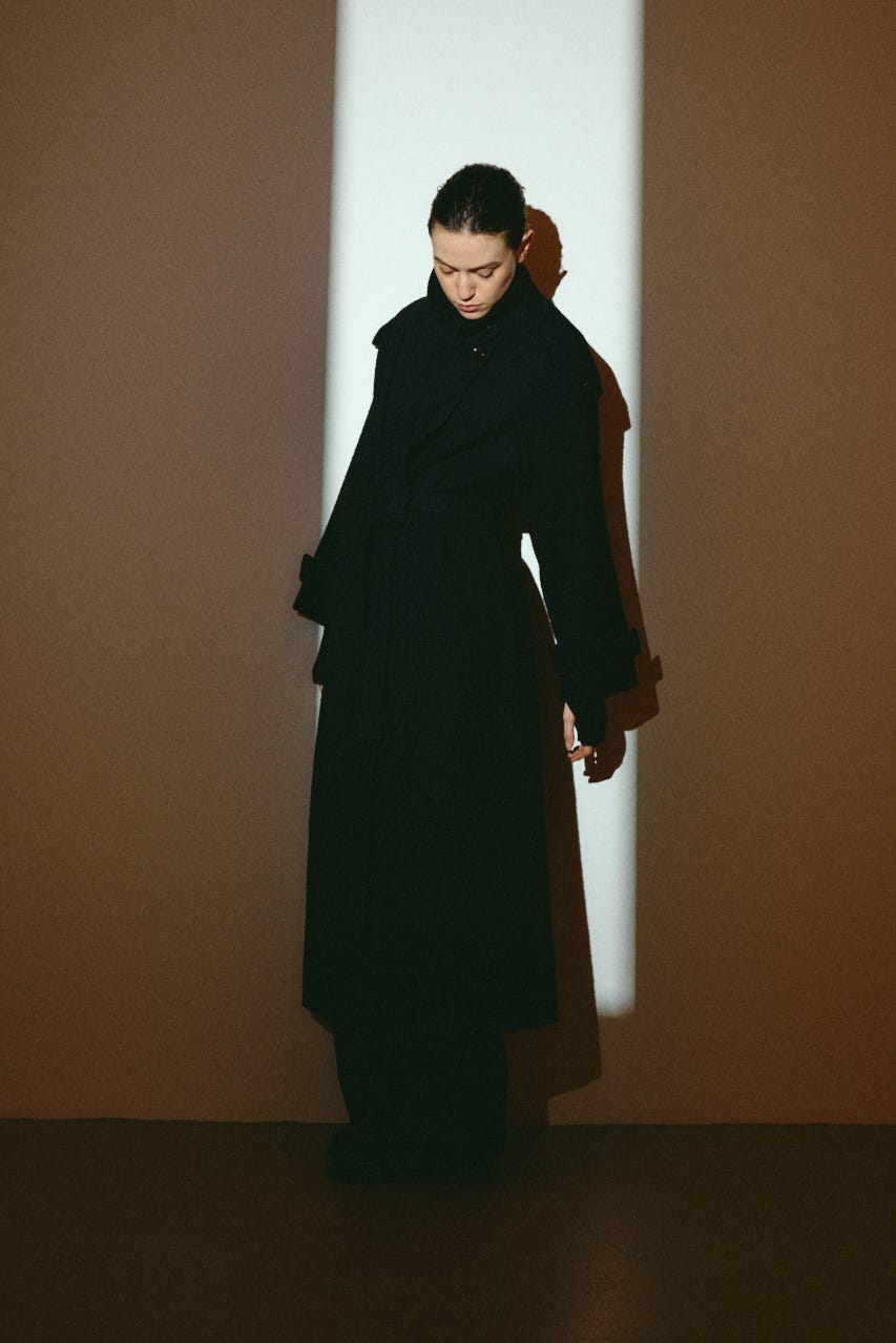 【26FW OUTER PRE ORDER】Herringbone over loose CT BLK 36