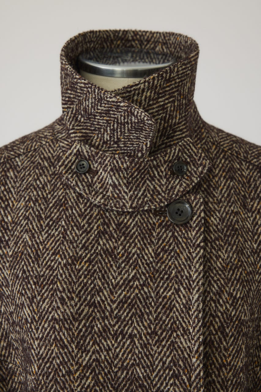 【26FW PRE ORDER】Herringbone over loose CT BRN 38