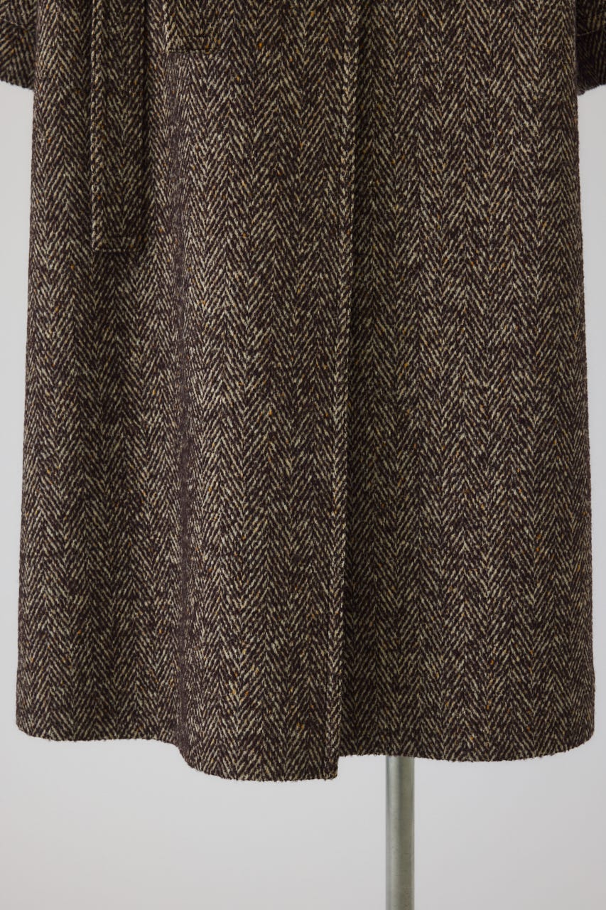 【26FW PRE ORDER】Herringbone over loose CT BRN 38