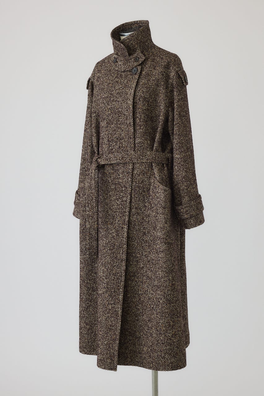 【26FW PRE ORDER】Herringbone over loose CT BRN 38