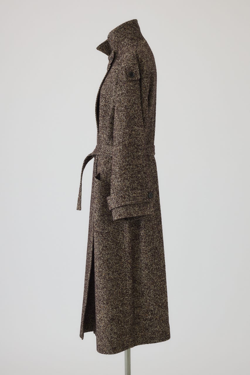 【26FW PRE ORDER】Herringbone over loose CT BRN 38