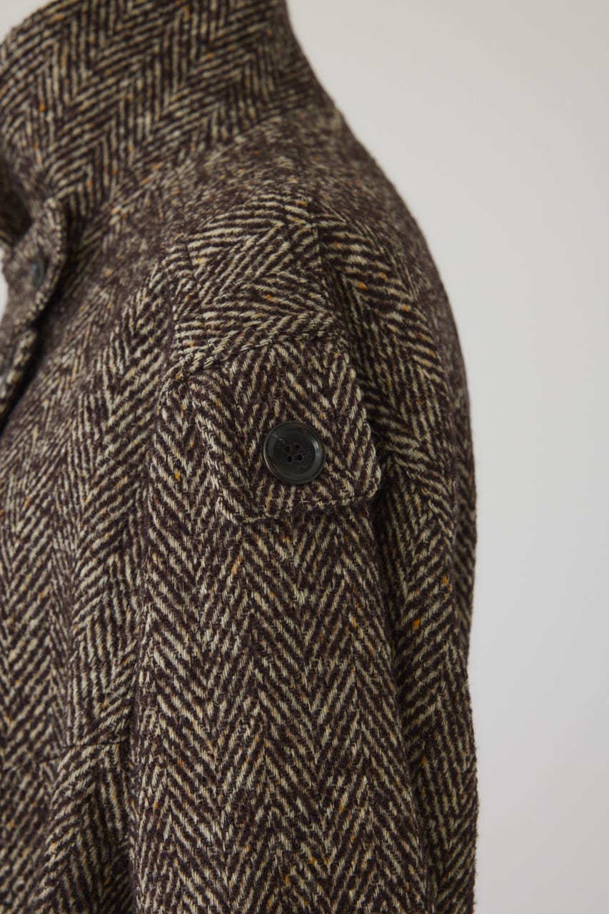 【26FW PRE ORDER】Herringbone over loose CT BRN 38