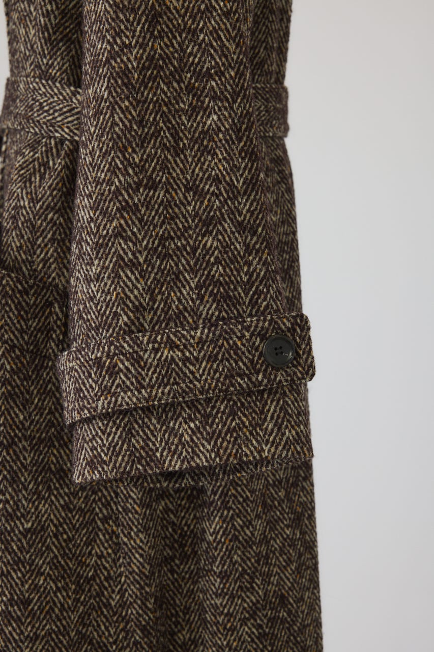 【26FW PRE ORDER】Herringbone over loose CT BRN 38