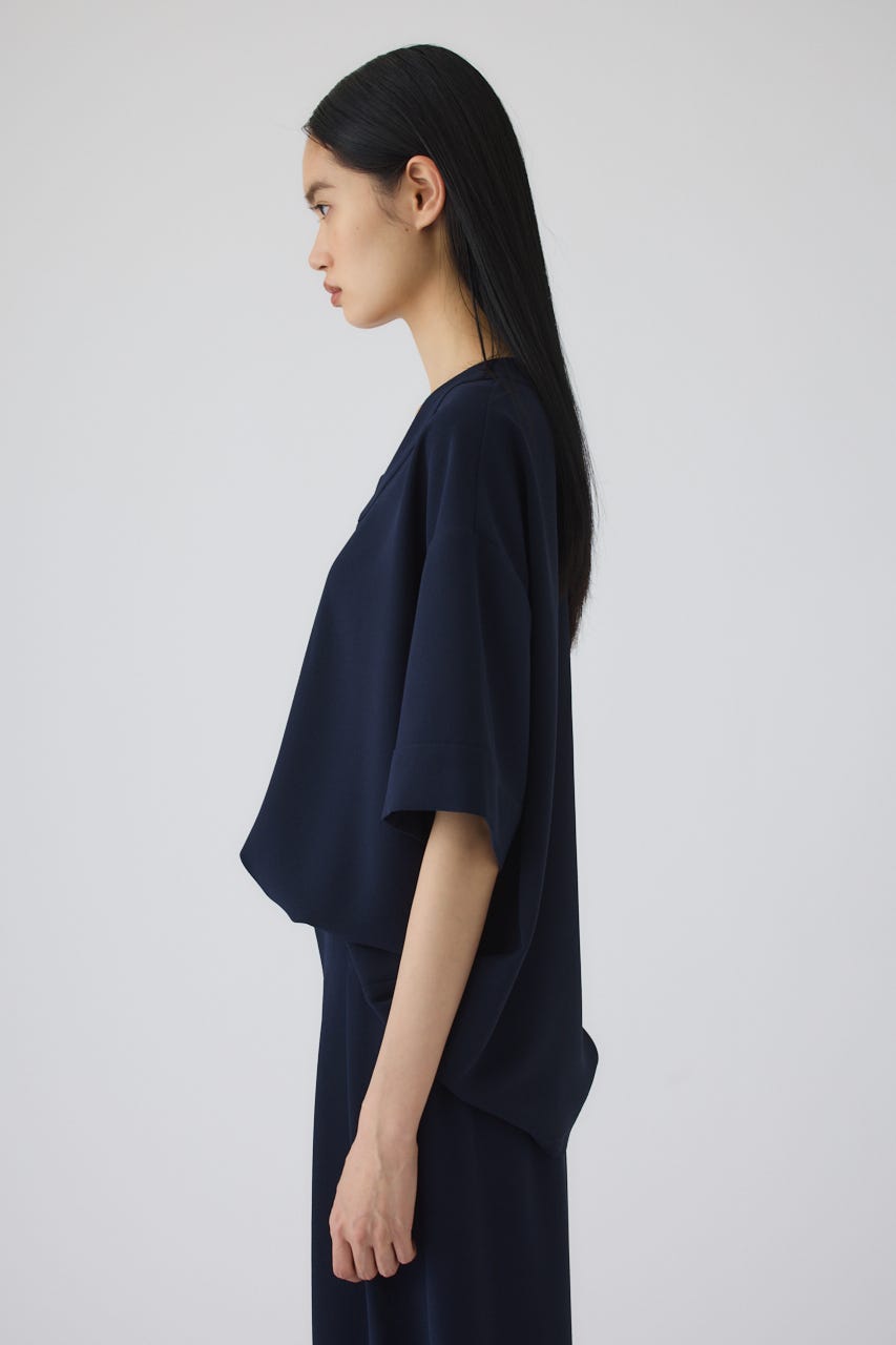 7/1- order start Georgette u-neck tops NVY FREE