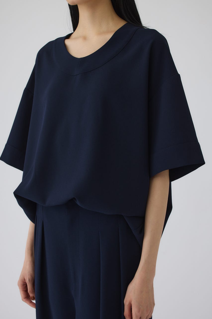7/1- order start Georgette u-neck tops NVY FREE