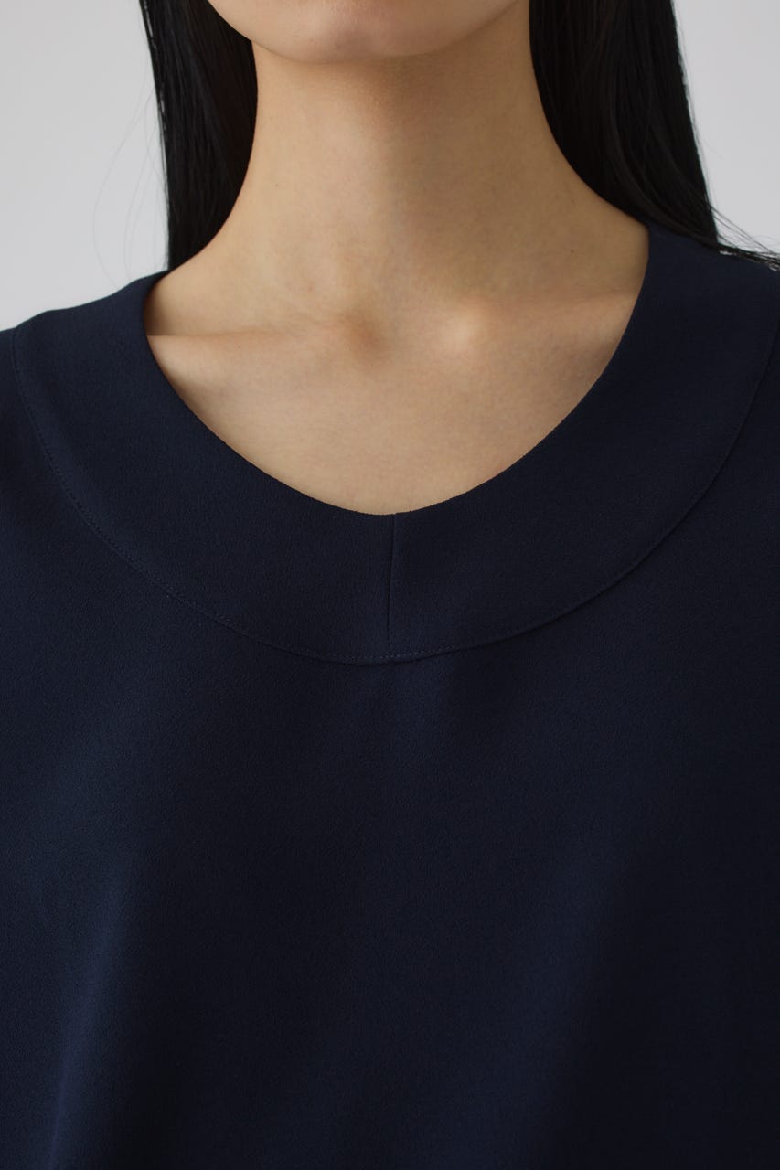 7/1- order start Georgette u-neck tops NVY FREE