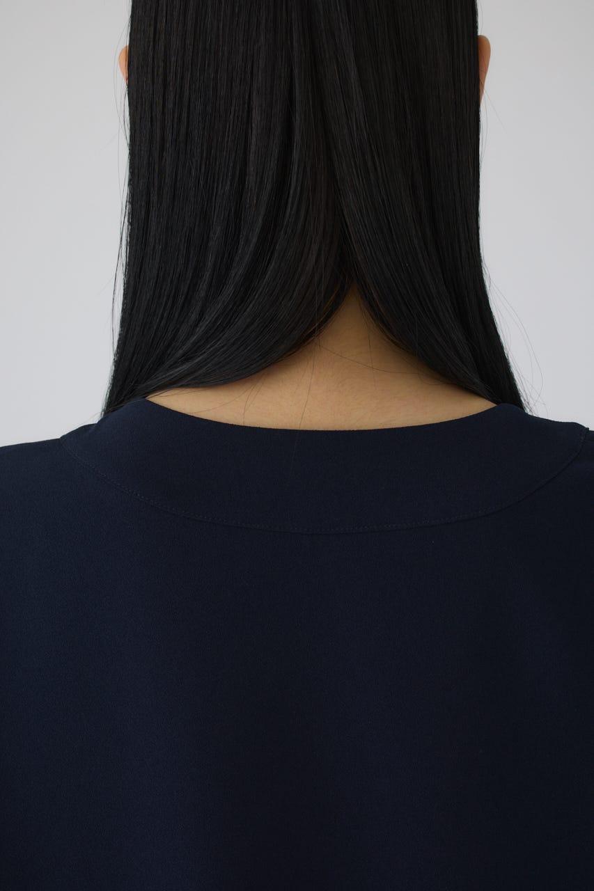 7/1- order start Georgette u-neck tops NVY FREE
