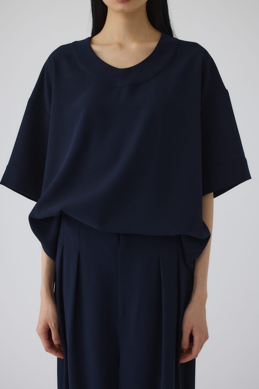 7/1- order start Georgette u-neck tops NVY FREE