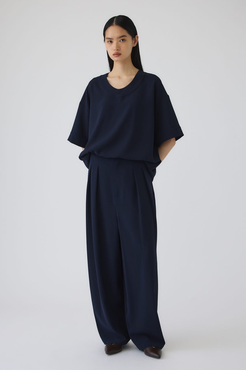 7/1- order start Georgette u-neck tops NVY FREE