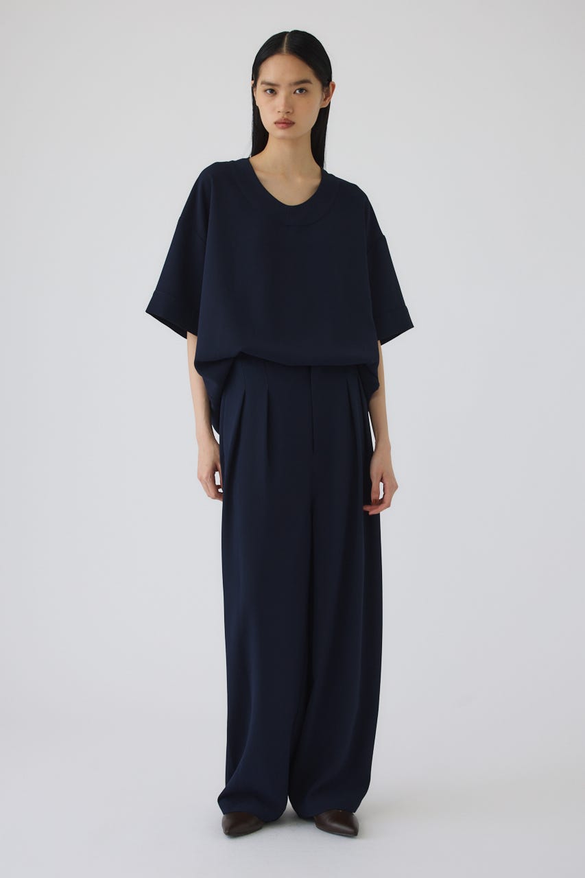 7/1- order start Georgette u-neck tops NVY FREE