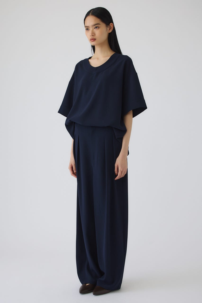 7/1- order start Georgette u-neck tops NVY FREE