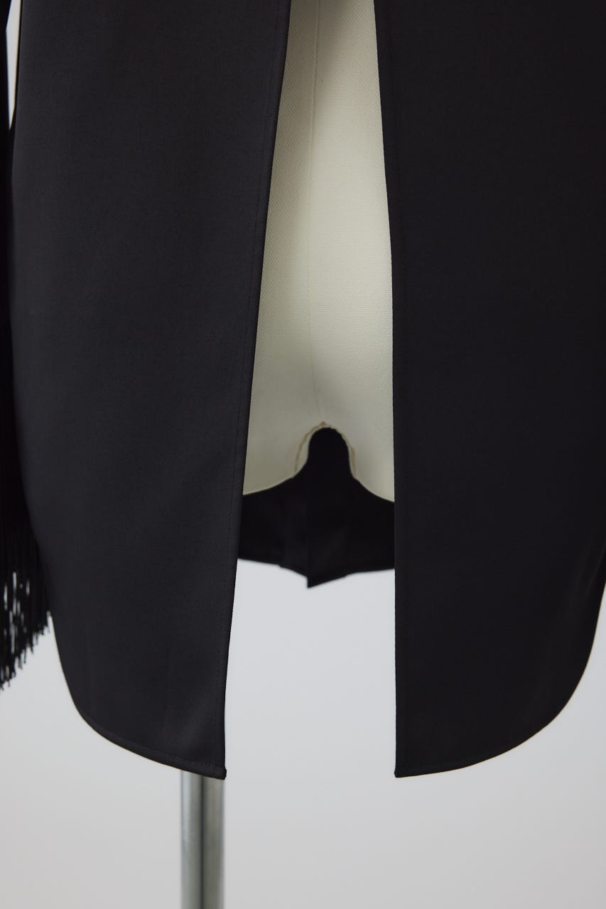 【26FW PRE ORDER】Dressy shirt with tie clip BLK FREE